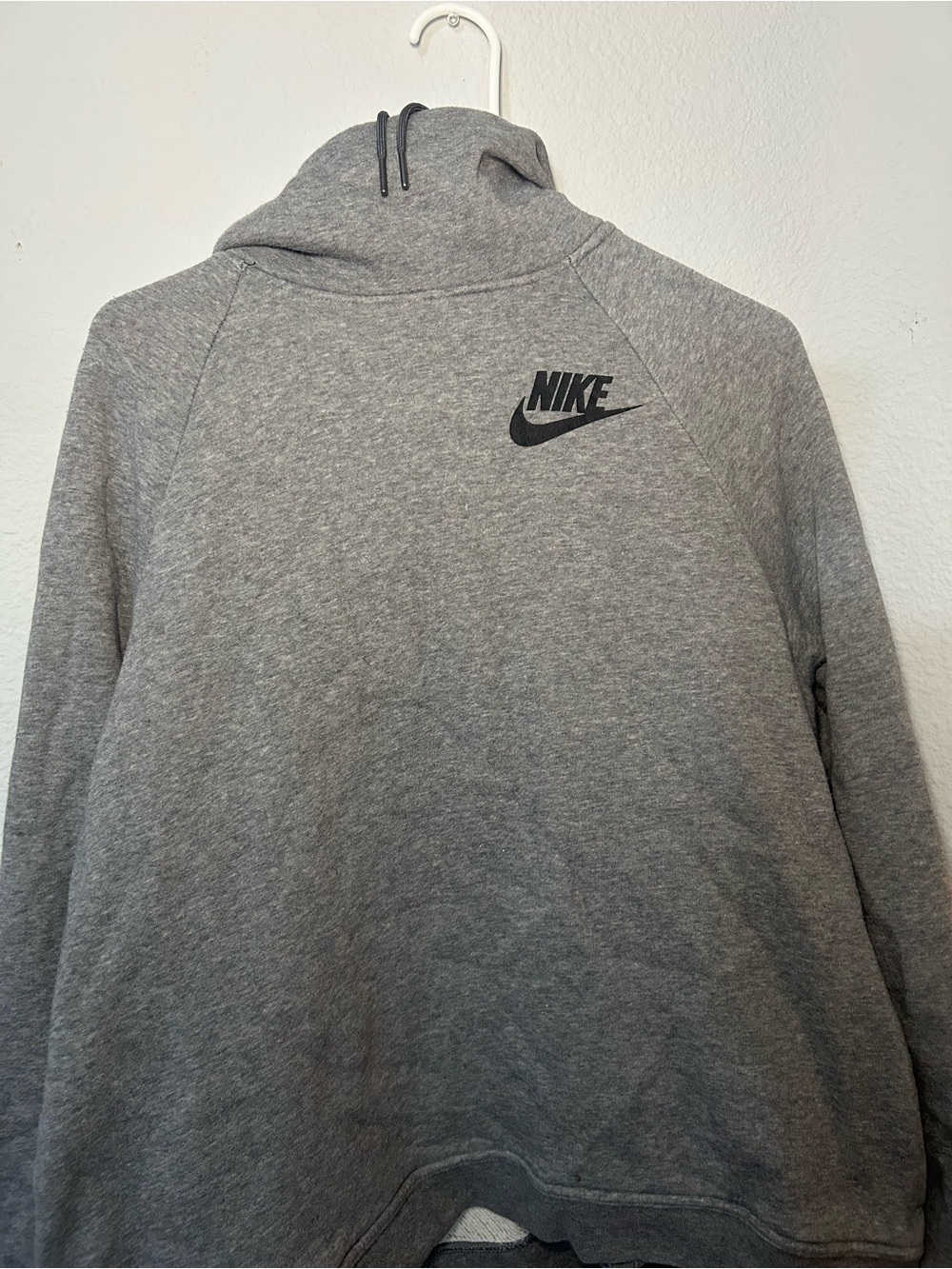 NikeGray Crewneck Sweatshirt with Black Logo